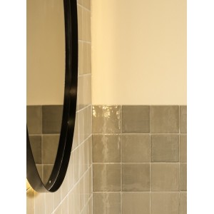 Luna miroir rond ø 800 avec cadre noir et éclairage d’ambiance led - ROCA A812426000 