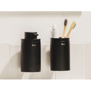 Hotel'S Round Porte-Verre Mural Noir Mat-Roca A817595C40 