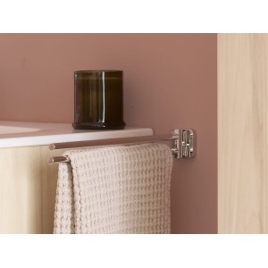 Victoria square porte-serviettes double rotatif chromé - ROCA A817885C00 