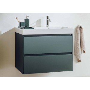 Ona Unik 2 Tiroirs 800Mm Droite Gris Mat-Roca A851690510 