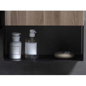 Mini pro unik 1 porte (meuble+lavabo) 450 mm chêne moyen - ROCA A852008549 