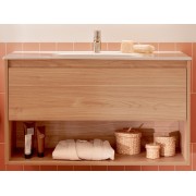 Tenor unik (meuble 1 tiroir et 1 niche inférieure + lavabo) 1000 mm noyer - ROCA A852081517 