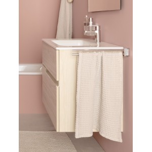 Victoria-n pack (meuble+lavabo+miroir+applique) 2 tiroirs 1000 mm noyer - ROCA A852108517 