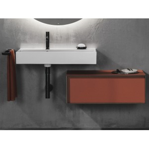 Inspira meuble auxiliaire 1 tiroir 1000x490 mm terracotta mat - ROCA A857854552 