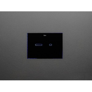 Ep-s1 plaque de commande pour bâti duplo s double électronique en verre noir br - ROCA A890231088 