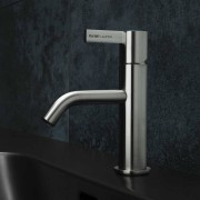 Kartell • laufen mitigeur de lavabo, bec fixe 135mm sans vidage pvd couleur inox - LAUFEN H3113310901201 