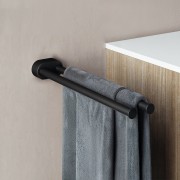 Niara porte-serviettes pivotant double 40 cm titane noir mat 78x402x45 mm - LAUFEN H3810611630011 