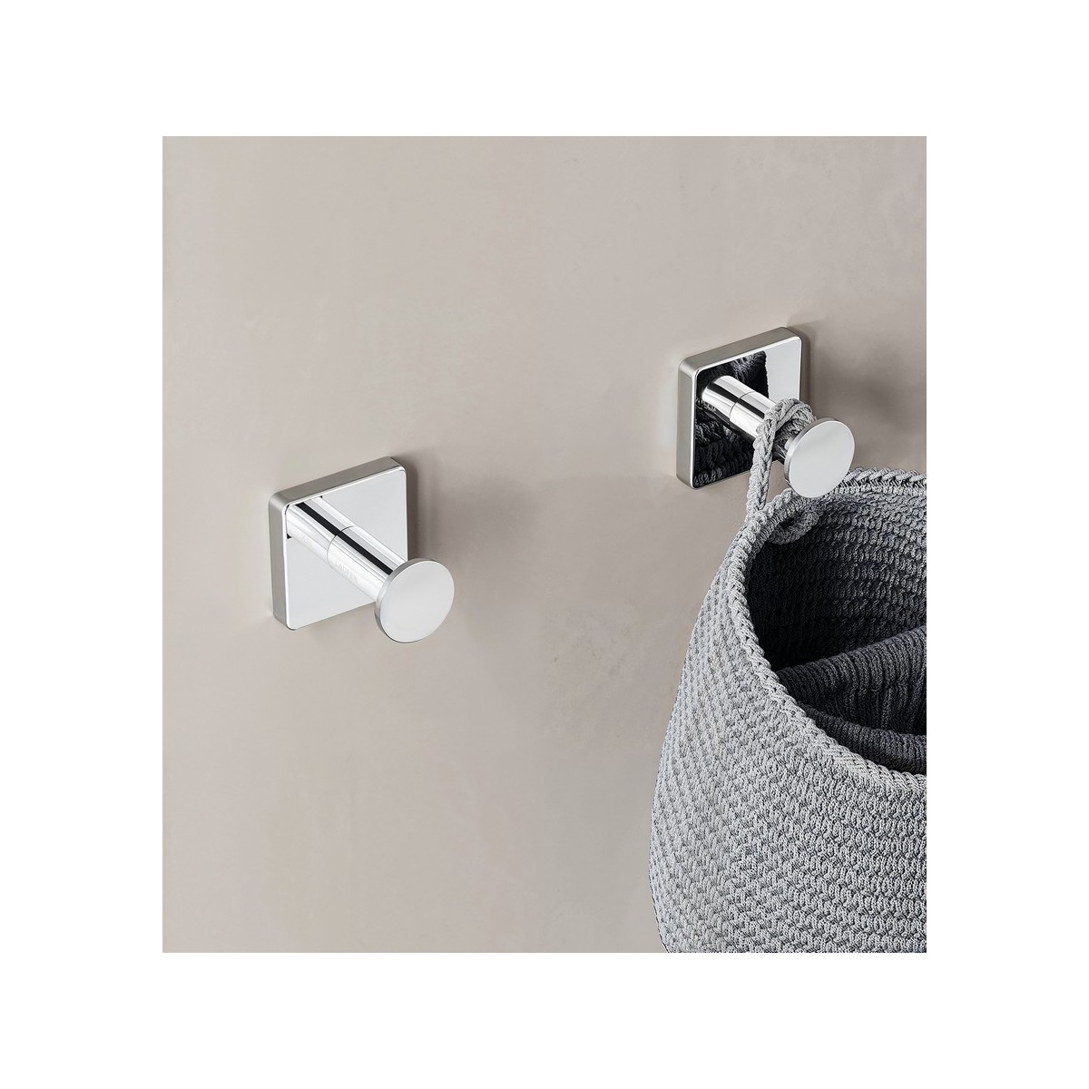 Niara s patère pour serviette pvd couleur inox 58x61x58 mm - LAUFEN H3810731610001 