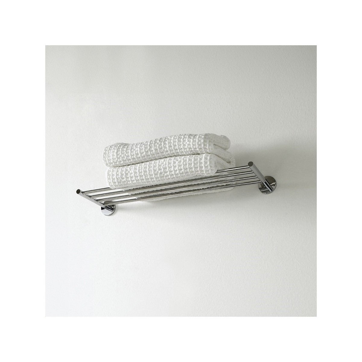 Cana porte-serviette de réserve 60 cm à coller chromé chromé 611x195x55 mm - LAUFEN H3811320040011 