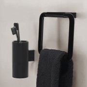 Nixie porte-brosse à dents mural noir mat 62x87x134 mm - LAUFEN H3821514500001 