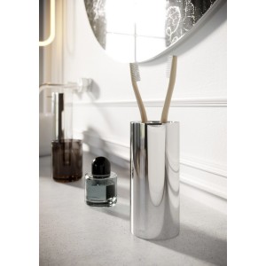 Hali porte-brosse à dent à poser chromé chromé 71x71x156 mm - LAUFEN H3821700040001 
