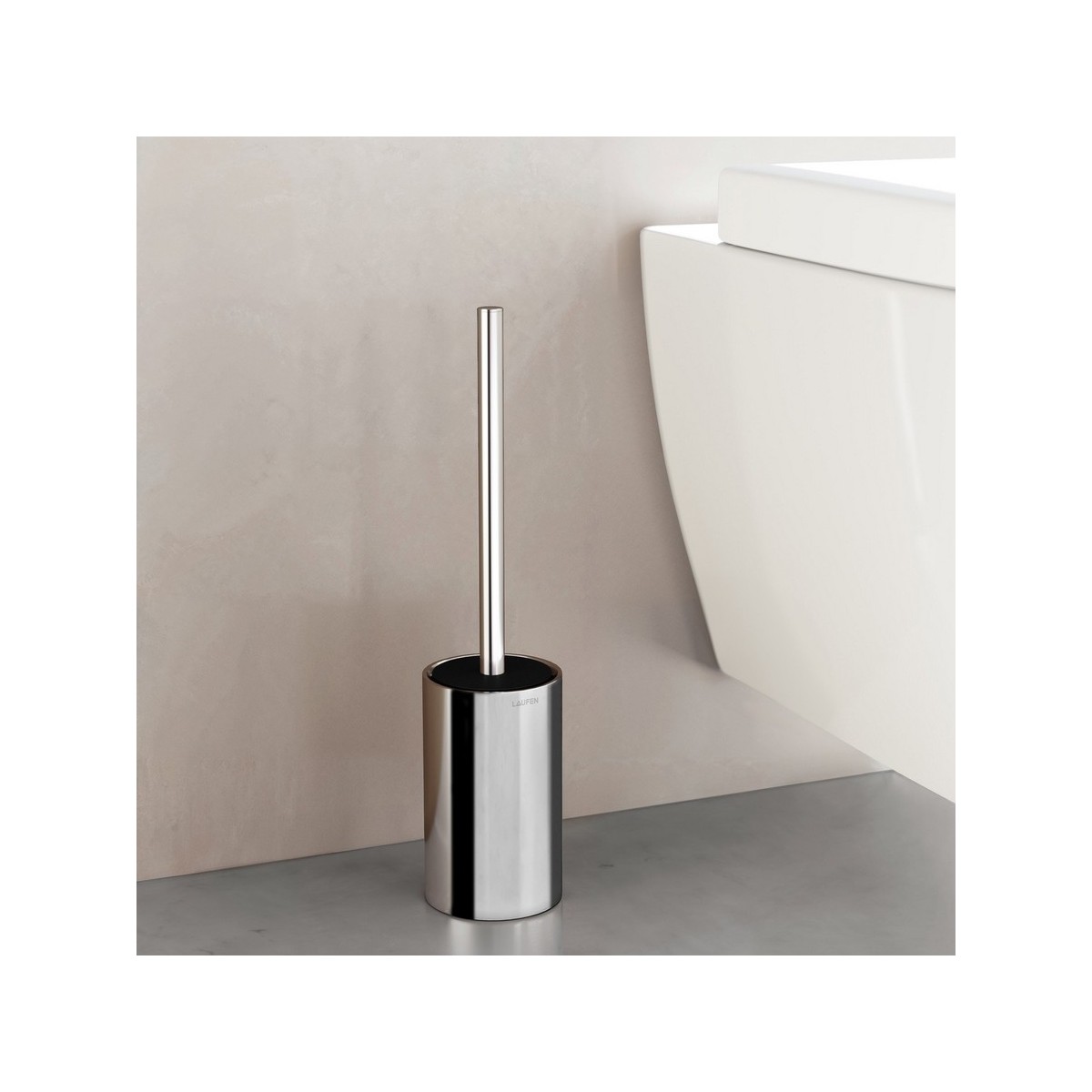 Niara porte-balayette mural pvd or rosé brossé 90x112x387 mm - LAUFEN H3840611680001 