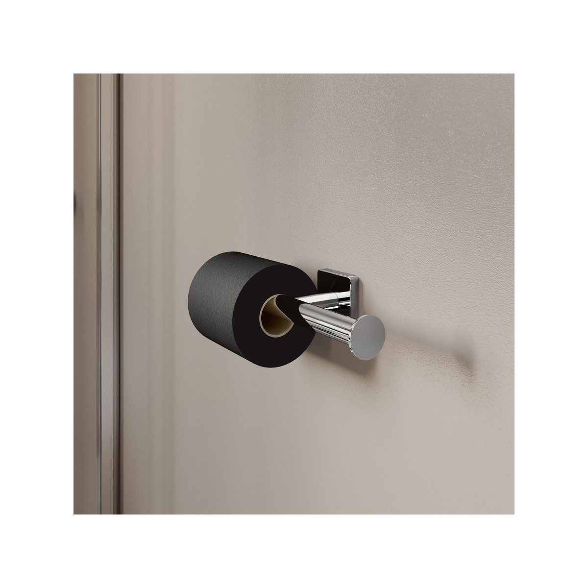 Niara s porte-papier toilette double sans couvercle titane noir mat 245x82x58 mm - LAUFEN H3840721630011 