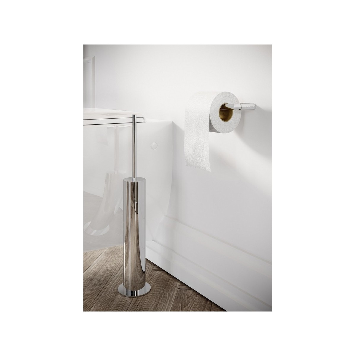 Hali porte-balayette à poser chromé chromé 62x82x484 mm - LAUFEN H3841710040001 