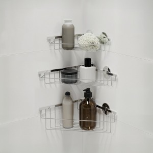 Cana porte-savon grille d'angle 26x26 cm à coller chromé chromé 250x257x83 mm - LAUFEN H3851310040021 