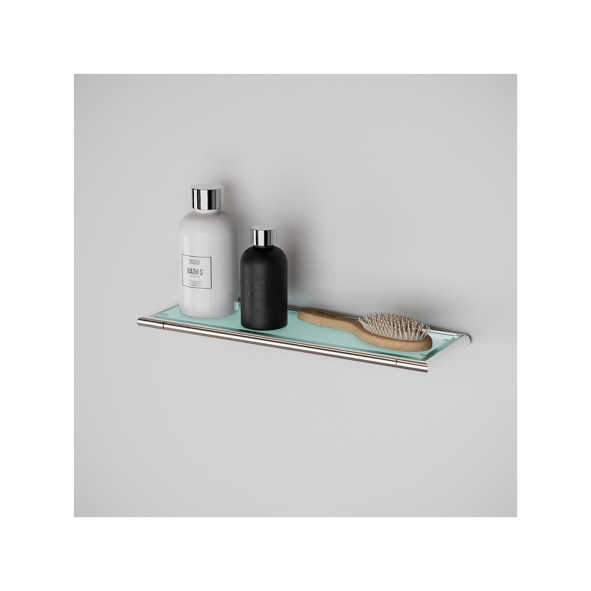 Hali tablette 40 cm chromée et verre chromé 400x126x15 mm - LAUFEN H3851710040001 