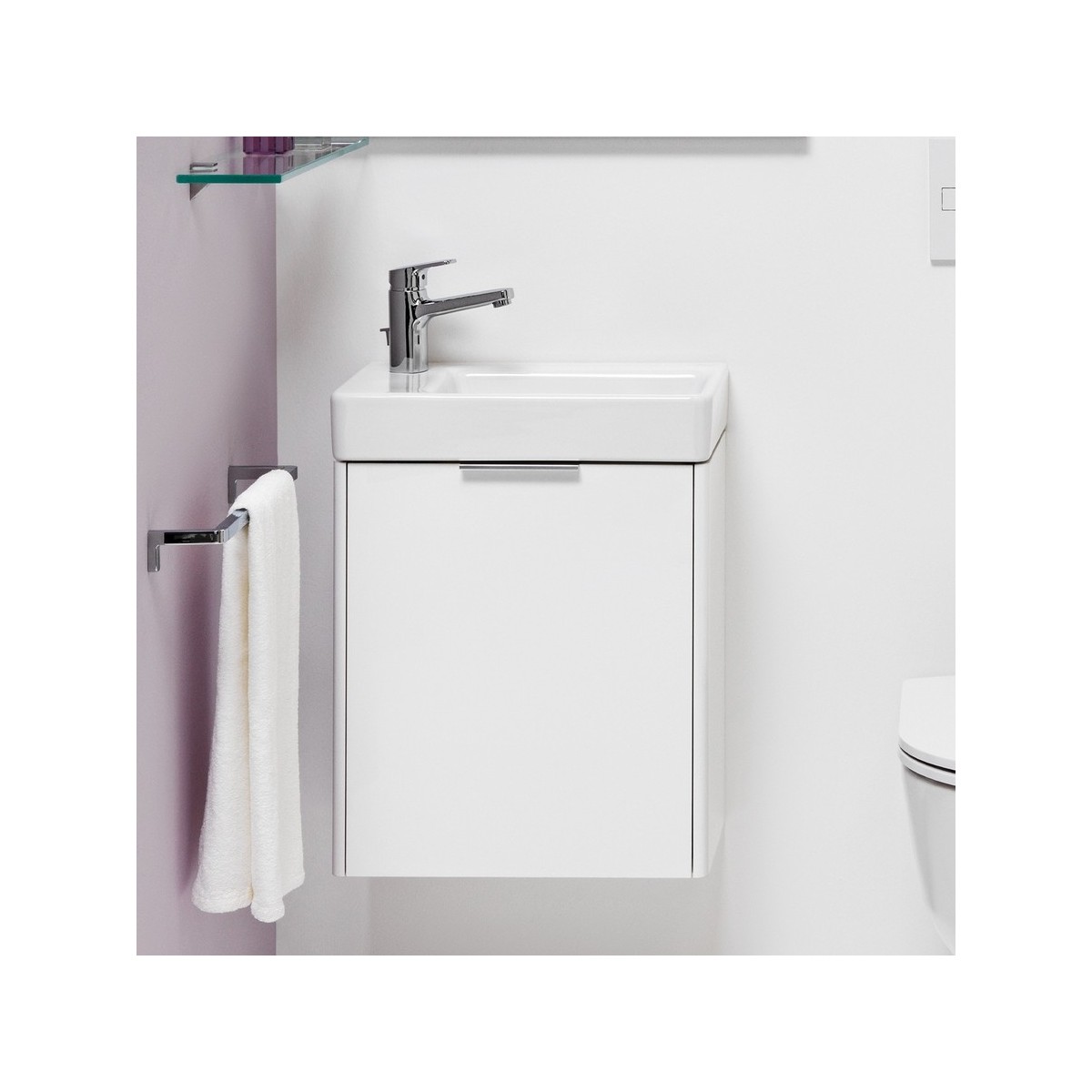 Meuble Sous Lavabo Avec Porte Base 48 Blanc M - LAUFEN H4021011102601 