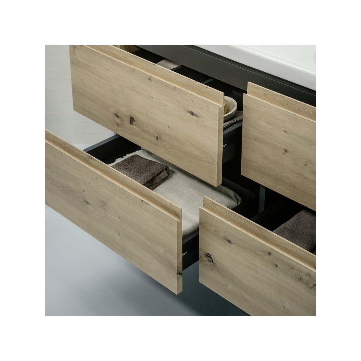 Lani meuble sous lavabo, 4 tiroirs, pour lavabo h814081 - LAUFEN H4035741129901 