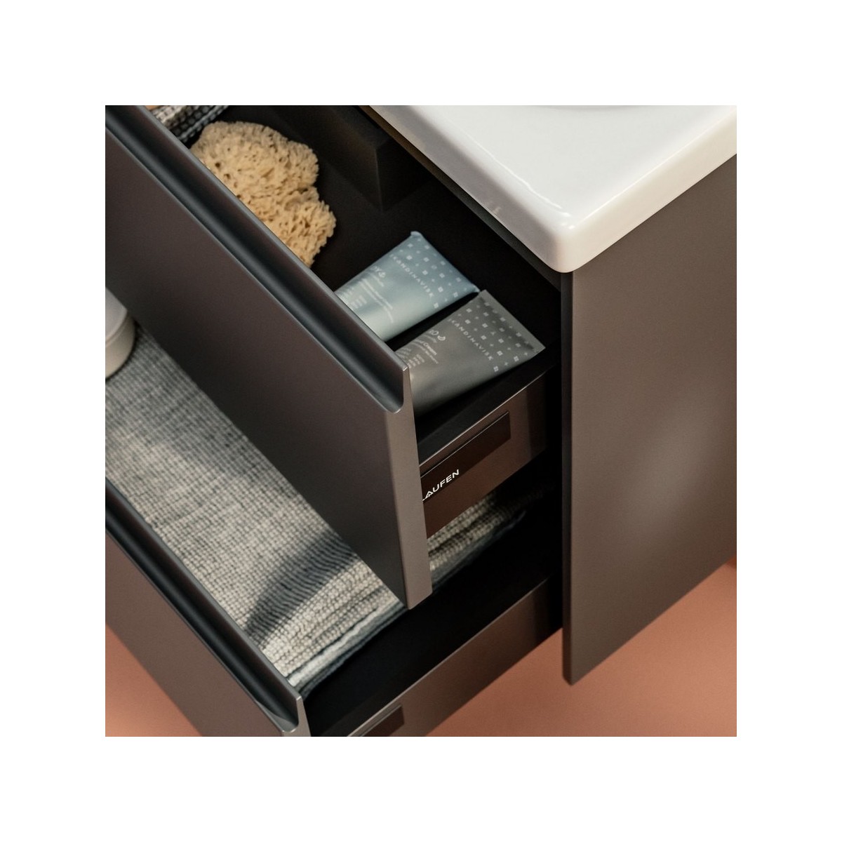 Lani meuble sous lavabo, 2 tiroirs, pour lavabo h817085 - LAUFEN H4035821122661 