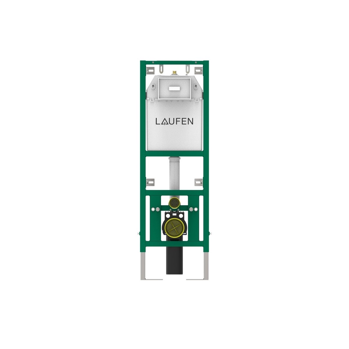 Bâti-support mural d'angle ineolink avec réservoir pour wc suspendu* blanc - LAUFEN H9201190000001 