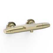 Robinet thermostatique mural pour baignoire et douche Over-wall Cava doré  - TRES 19017413CA 