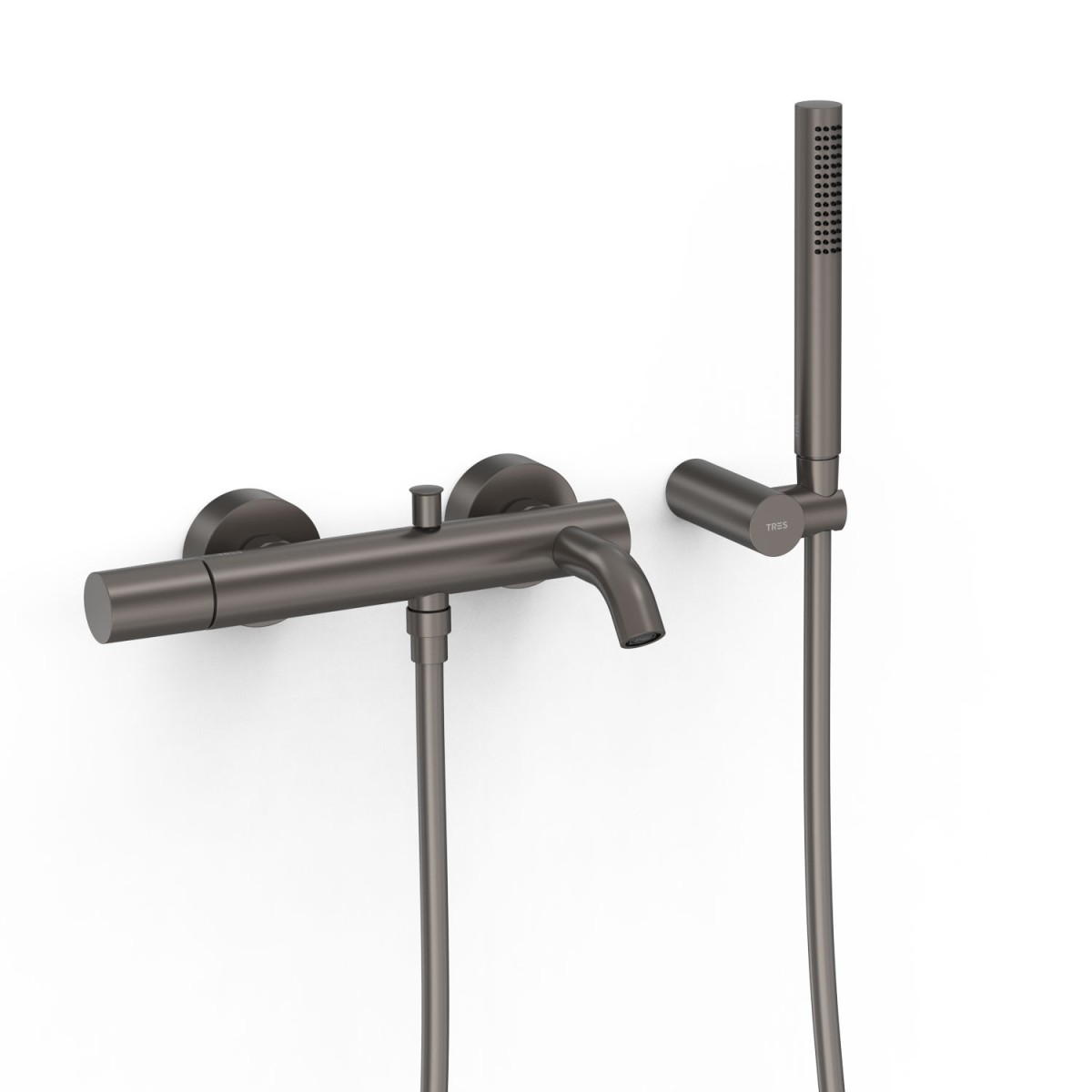 Mitigeur mural pour baignoire et douche Study Graphite  - TRES 26117001GR 