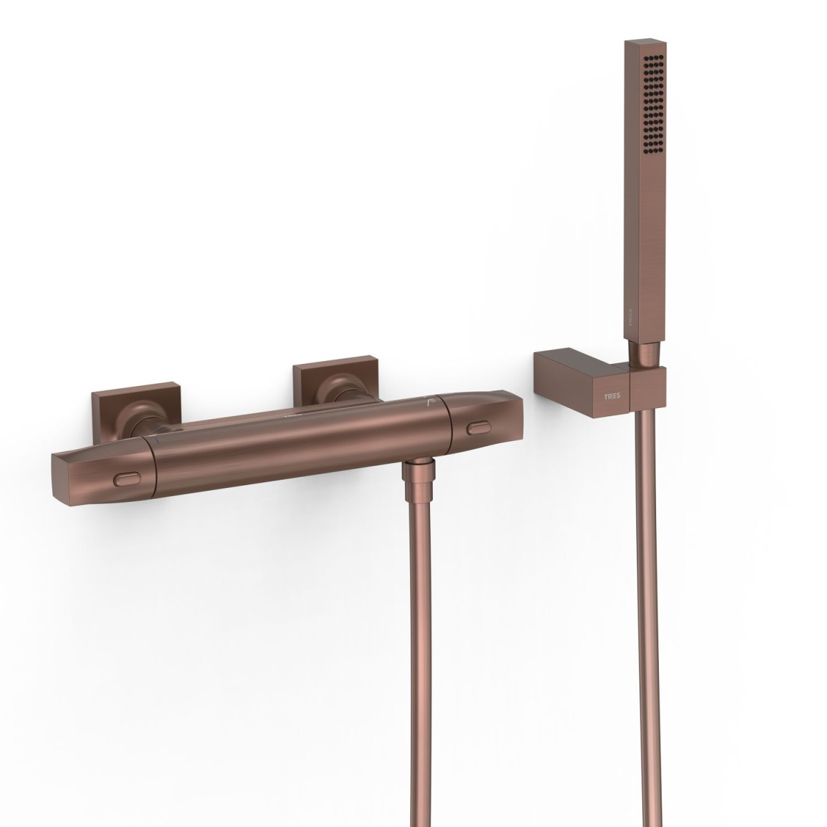 Robinet thermostatique mural pour douche Over-wall Volcanic - TRES 19016459VO 