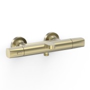 Robinet thermostatique mural pour baignoire et douche Over-wall Cava doré  - TRES 19017404CA 
