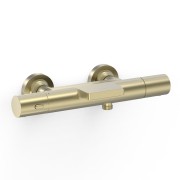 Robinet thermostatique mural pour baignoire et douche Over-wall Cava doré  - TRES 19017412CA 