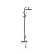Ensemble de robinet thermostatique mural 3 voies pour baignoire et douche Over-wall Graphite  - TRES 19031212GR 