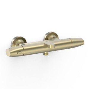 Robinet thermostatique mural pour baignoire et douche Over-wall Cava doré  - TRES 19017403CA 