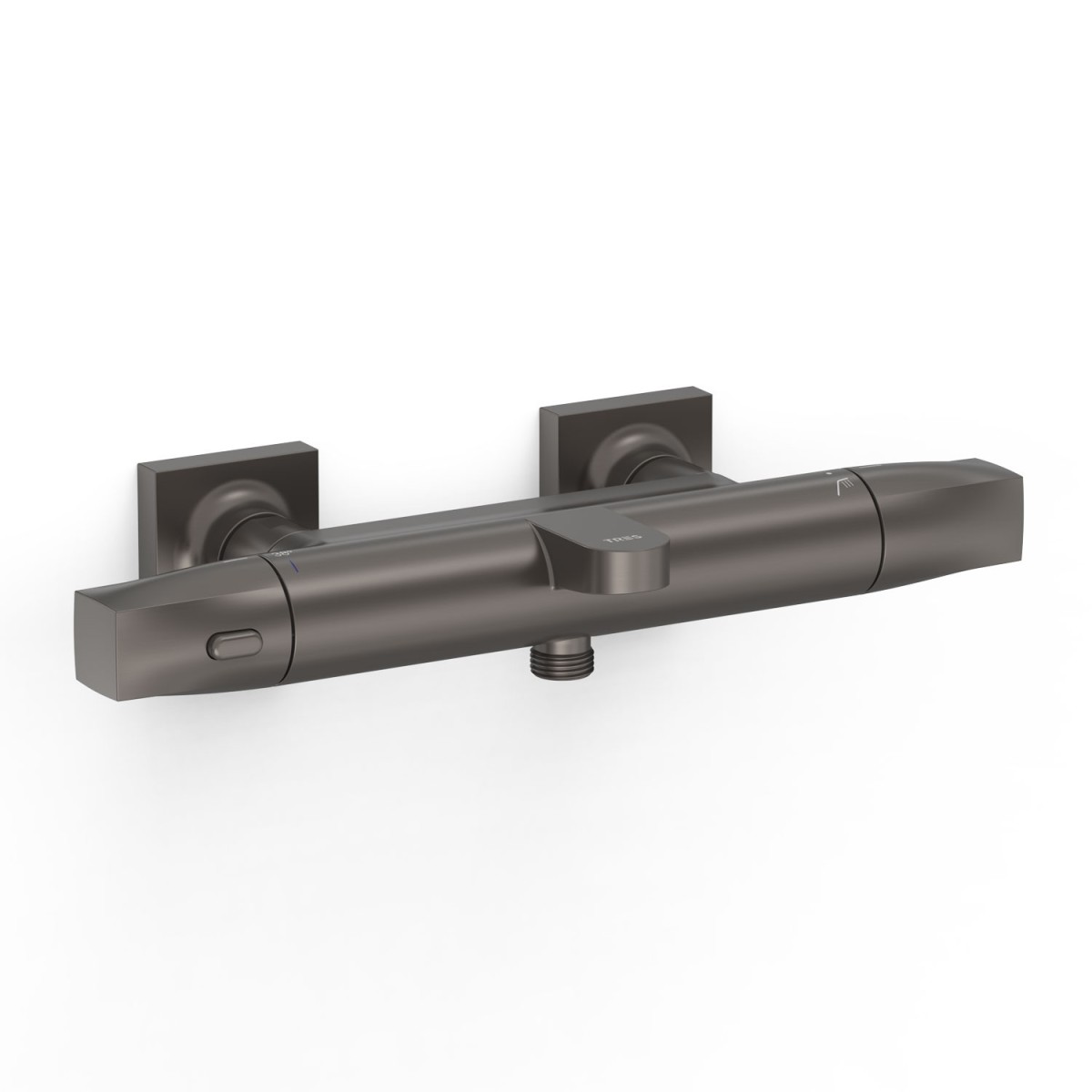 Robinet thermostatique mural pour baignoire et douche Over-wall Graphite  - TRES 19017405GR 