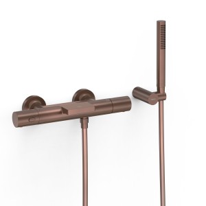 Robinet thermostatique mural pour baignoire et douche Over-wall Volcanic - TRES 19017428VO 