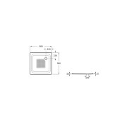 Rec Blues N Plus 90X90 A/Fad Blanc - ROCA A2B1961000 