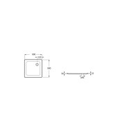 receveur Blues N Plus 90X90 S/Fad Blanc - ROCA A2B1981000 