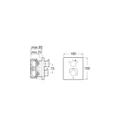 Insignia Mit Bd Encas 2Voies Pour Rbox Titanium Black Brossé-Roca A5A0C3Anm0 
