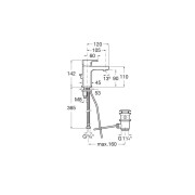 L90C Mitigeur Lavabo Vidage Automatique Avec Cold Start - A5A3A01C00 ROCA 