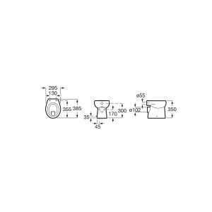 Baby Cuvette Wc Alim Independante Sh Blanc - ROCA A344PB7000 