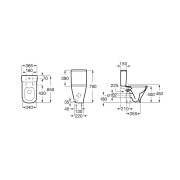 The Gap Square Pack Wc Au Sol Rimless Abattant Slim Silencio-Roca A34D739000 