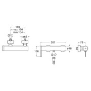 Ona mitigeur de douche mural livré avec raccords pvd acier inoxydable - ROCA A5A219ESM0 