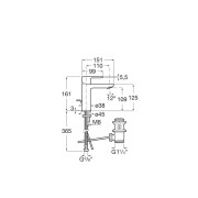 Cala Mitigeur Lavabo Vidage Auto Cold Start-Roca A5A306Ec00 