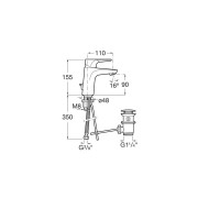 Atlas Mitigeur Lavabo Vidage Automatique With Cold Start - A5A3090C00 ROCA 