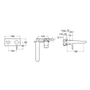 Insignia Mitigeur Lavabo Monotrou À Enc Titanium Black - ROCA A5A353ACN0 