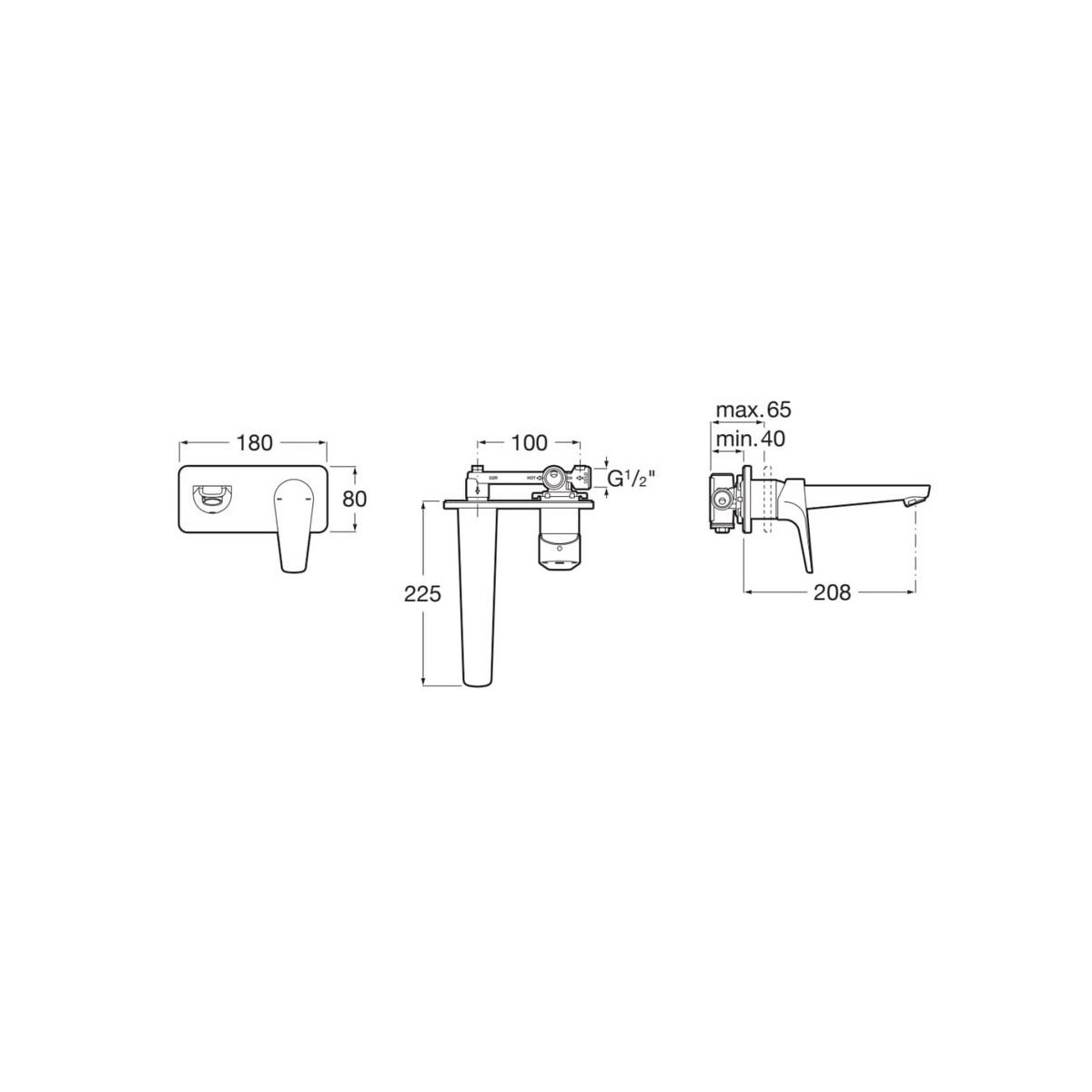 Atlas Mitigeur Pour Lavabo À Encastrer - ROCA A5A3590C00 