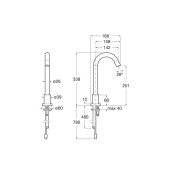 Loft-E Robi Électronique Bec Haut Eau Mitigée Alim Secteur - ROCA A5A3843C00 