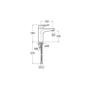 Atlas Mitigeur Lavabo Mezzo Corps Lisse Avec Cold Start - ROCA A5A3990C00 