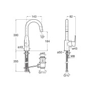 Victoria plus mitigeur de lavabo "l" avec vidage automatique cold start chromé - ROCA A5A404FC00 