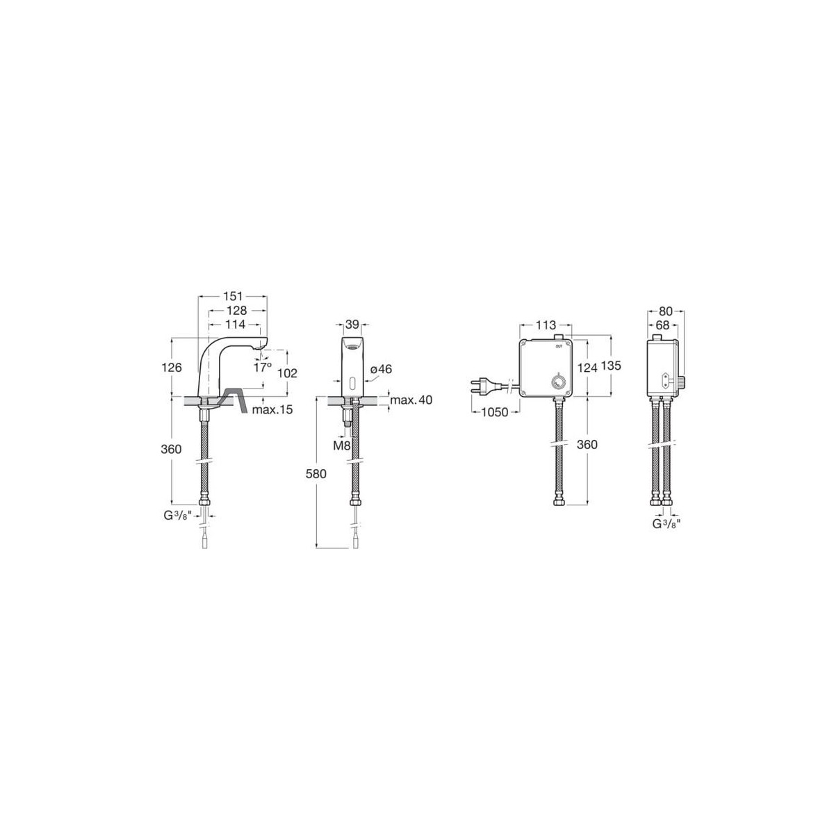 L20-E  Robi Électronique Temp Réglable Alim Sur Secteur - ROCA A5A5509C00 