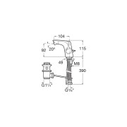 Insignia Mitigeur Bidet Avec Tirette - A5A603AC00 ROCA 