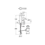 Ona Mitigeur Bidet Vid Auto Noir Mat-Roca A5A609Enb0 